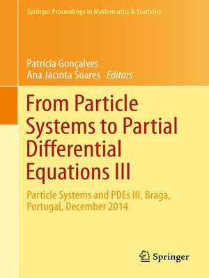 cover image of From Particle Systems to Partial Differential Equations III